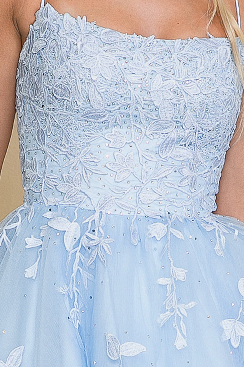 Tulle Skirt Straight Across Short Homecoming Dress AC7013S Sale