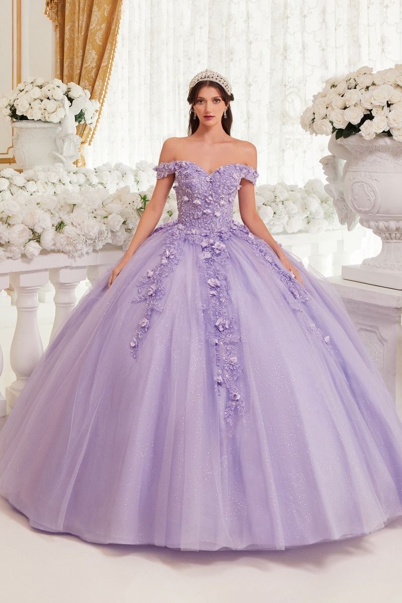OFF THE SHOULDER QUINCEANERA BALL GOWN CD15717