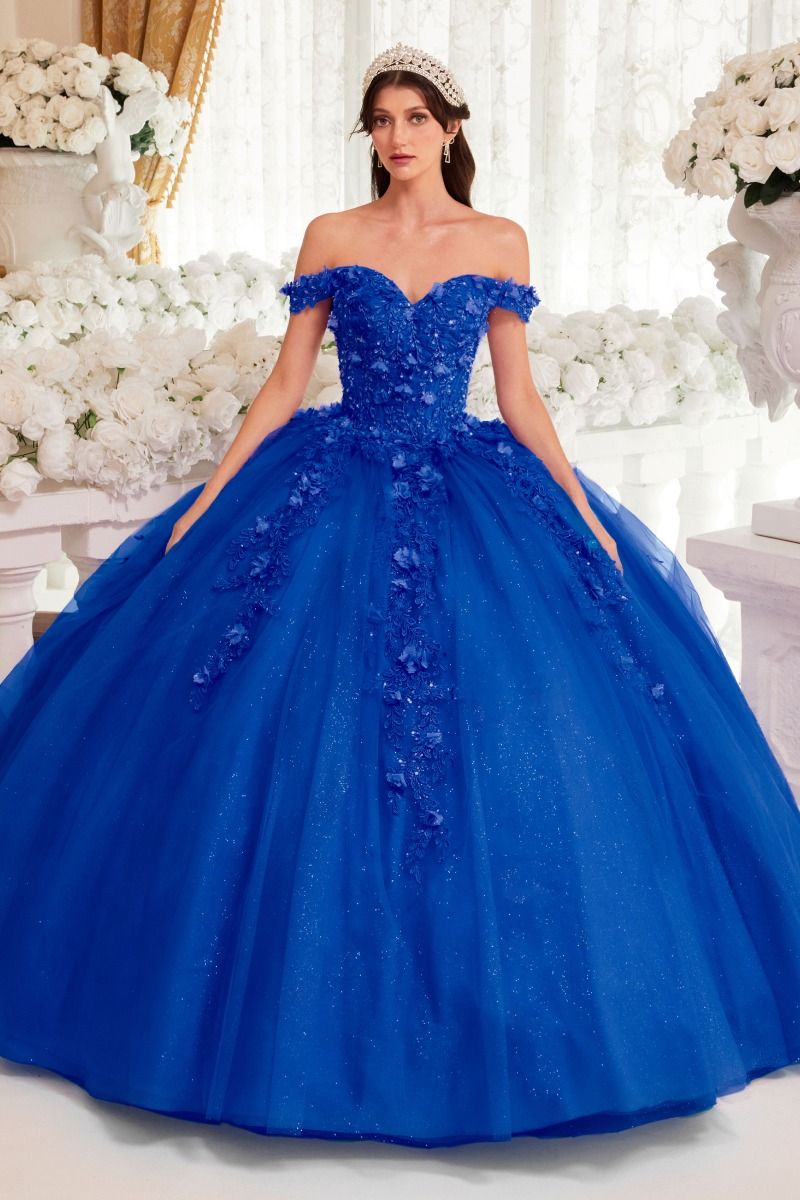 OFF THE SHOULDER QUINCEANERA BALL GOWN CD15717