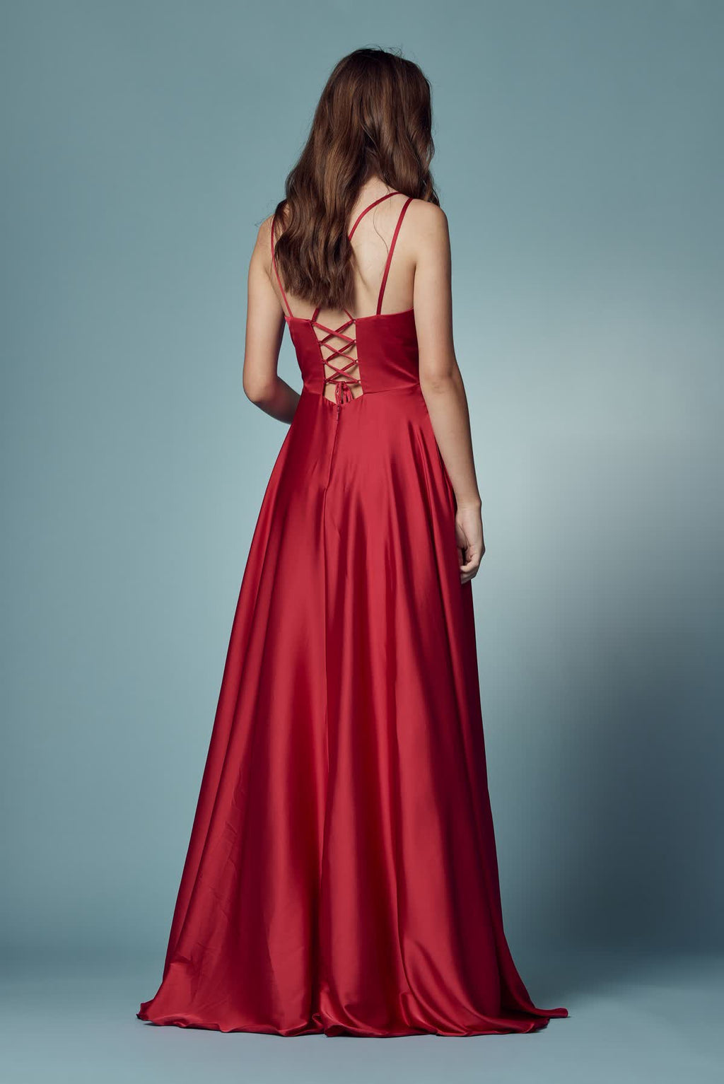 Double Breasted High Slit Long Bridesmaid & Prom Dress NXE1020