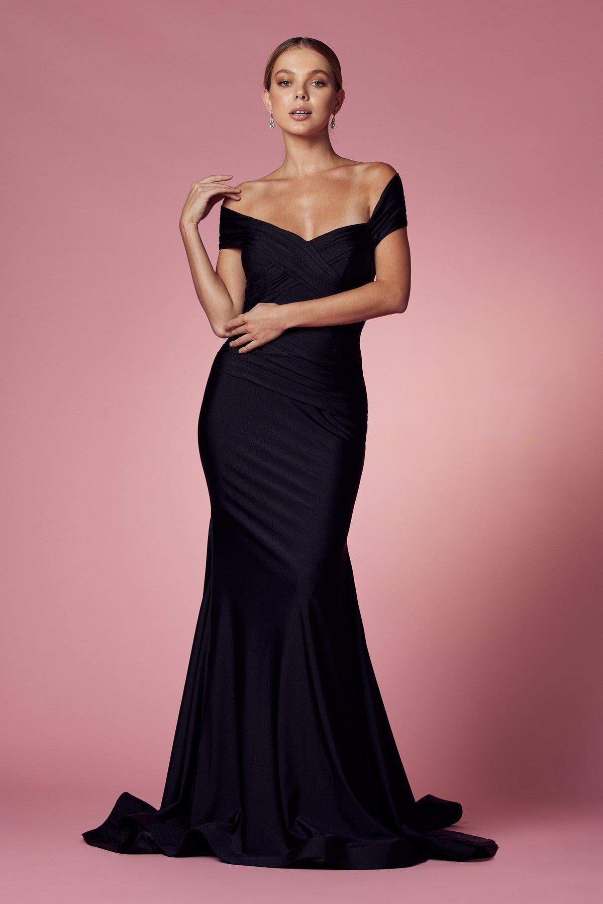 Off Shoulder Mermaid Long Evening & Mother Of The Bride Dress