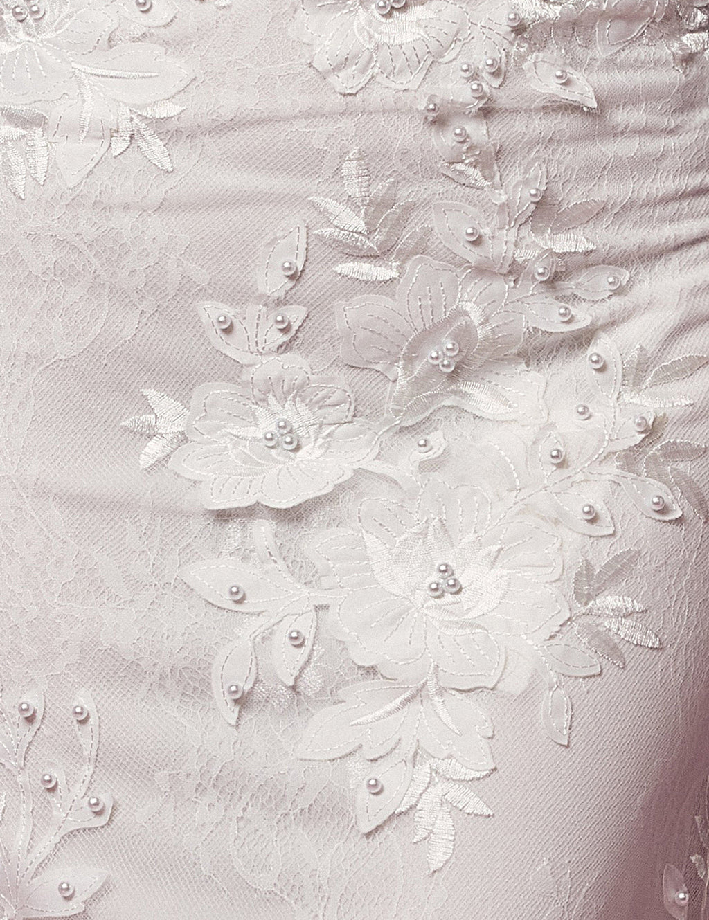 Lace & Beads Embroidered Mermaid Long Wedding Dress NXF485W