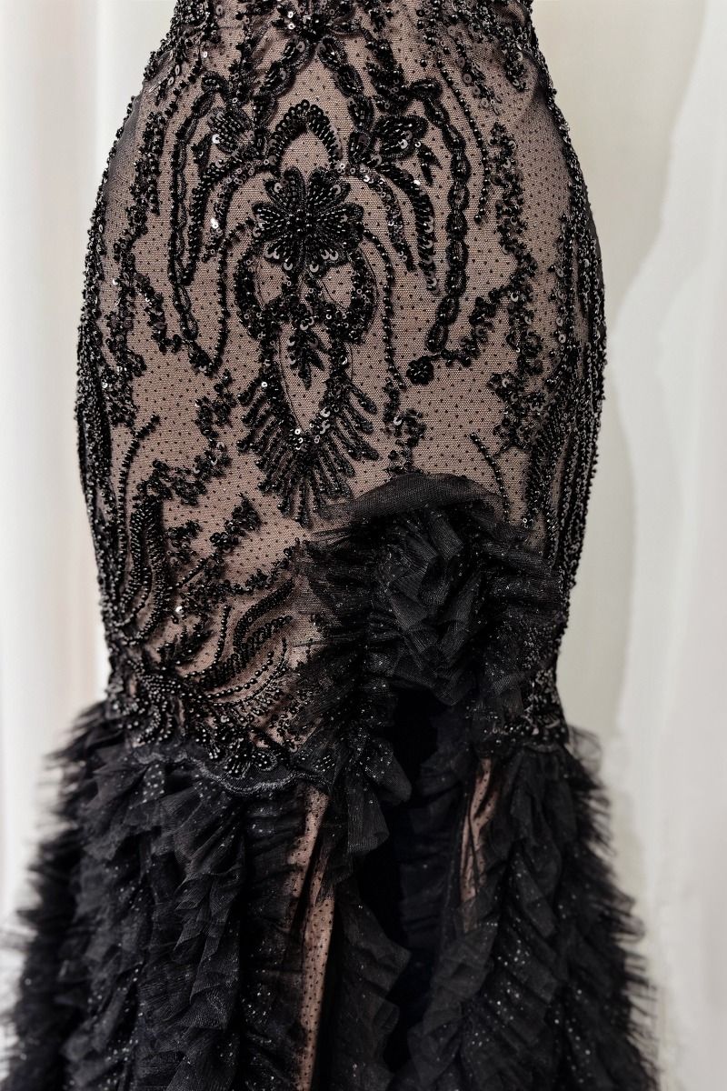 FITTED BLACK & NUDE CDA1299