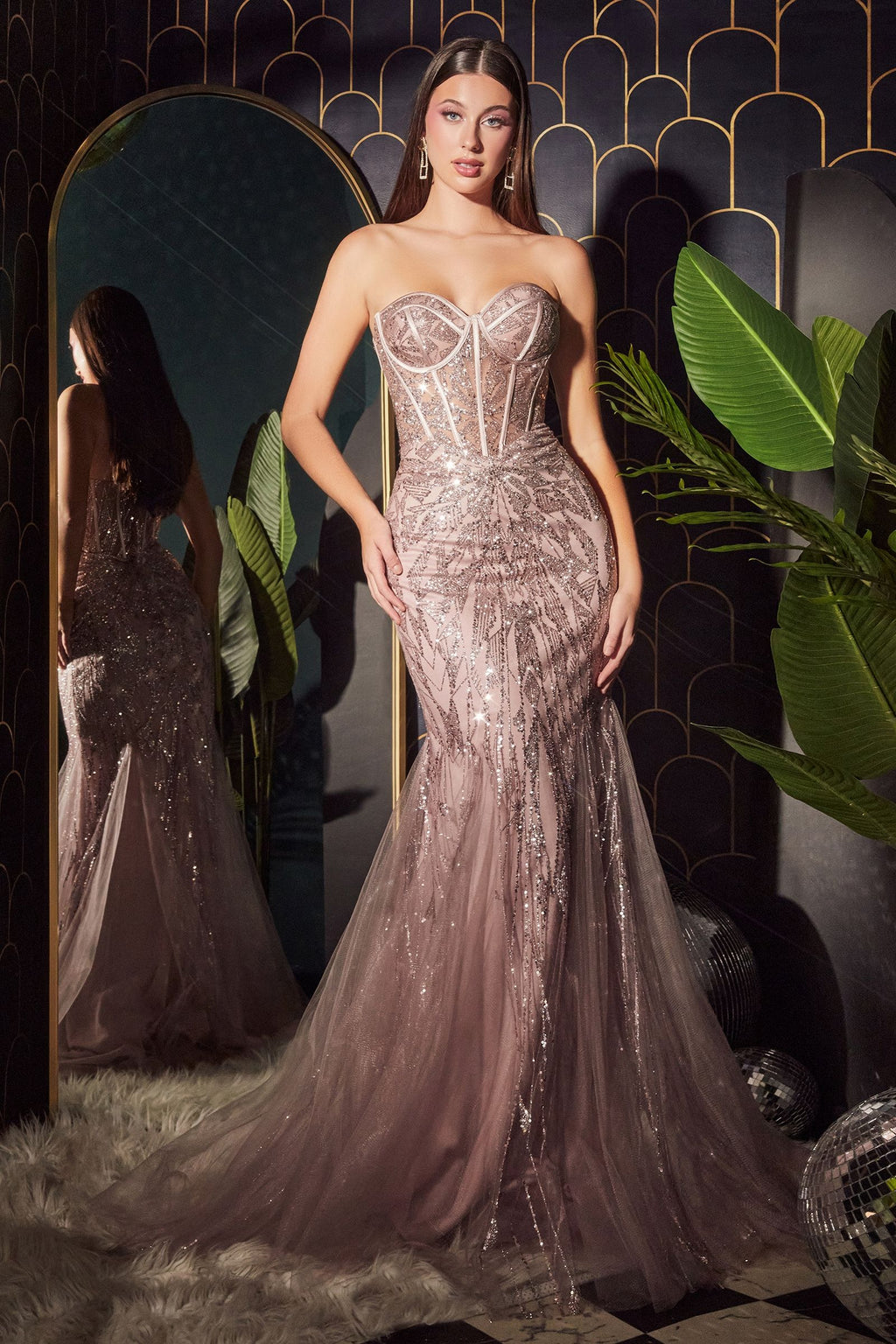 STRAPLESS MERMAID GOWN CDCB116