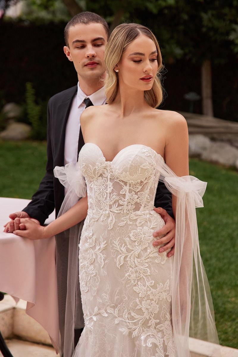 OFF THE SHOULDER MERMAID BRIDAL GOWN CDCB125W