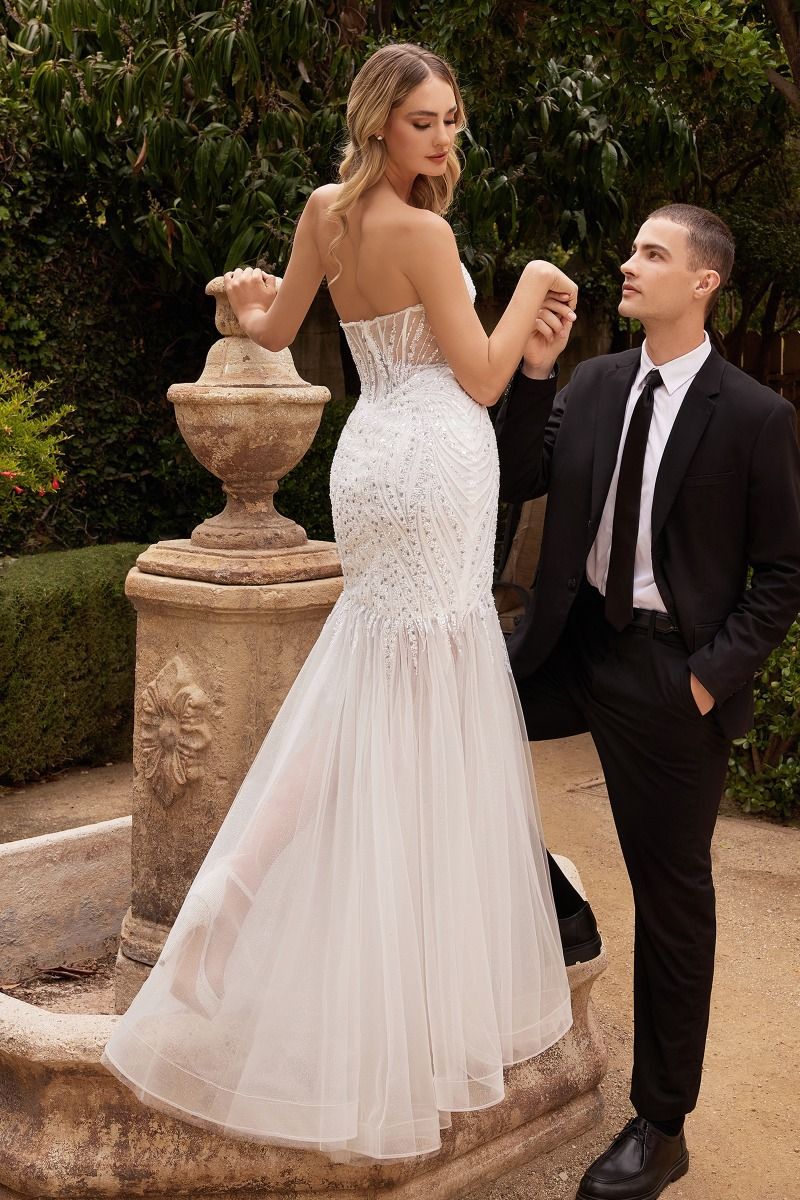 BEADED MERMAID WEDDING GOWN CDCD0215W