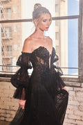 STRAPLESS BALL GOWN WITH REMOVABLE SLEEVES CDCD830