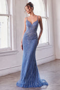 EMBELLISHED FITTED GOWN CDCD845