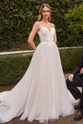 LACE & TULLE A-LINE WEDDING DRESS CDCD854W