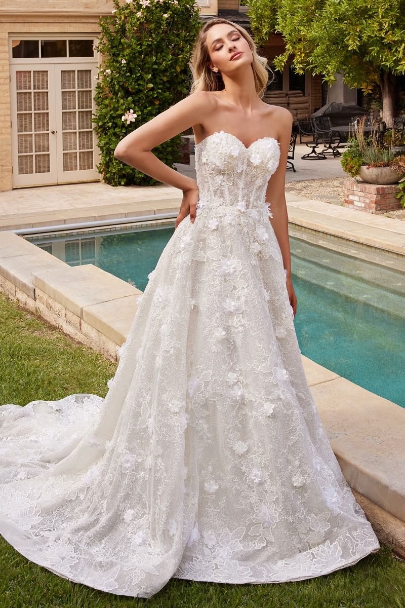 STRAPLESS WEDDING BALL GOWN CDCD860W
