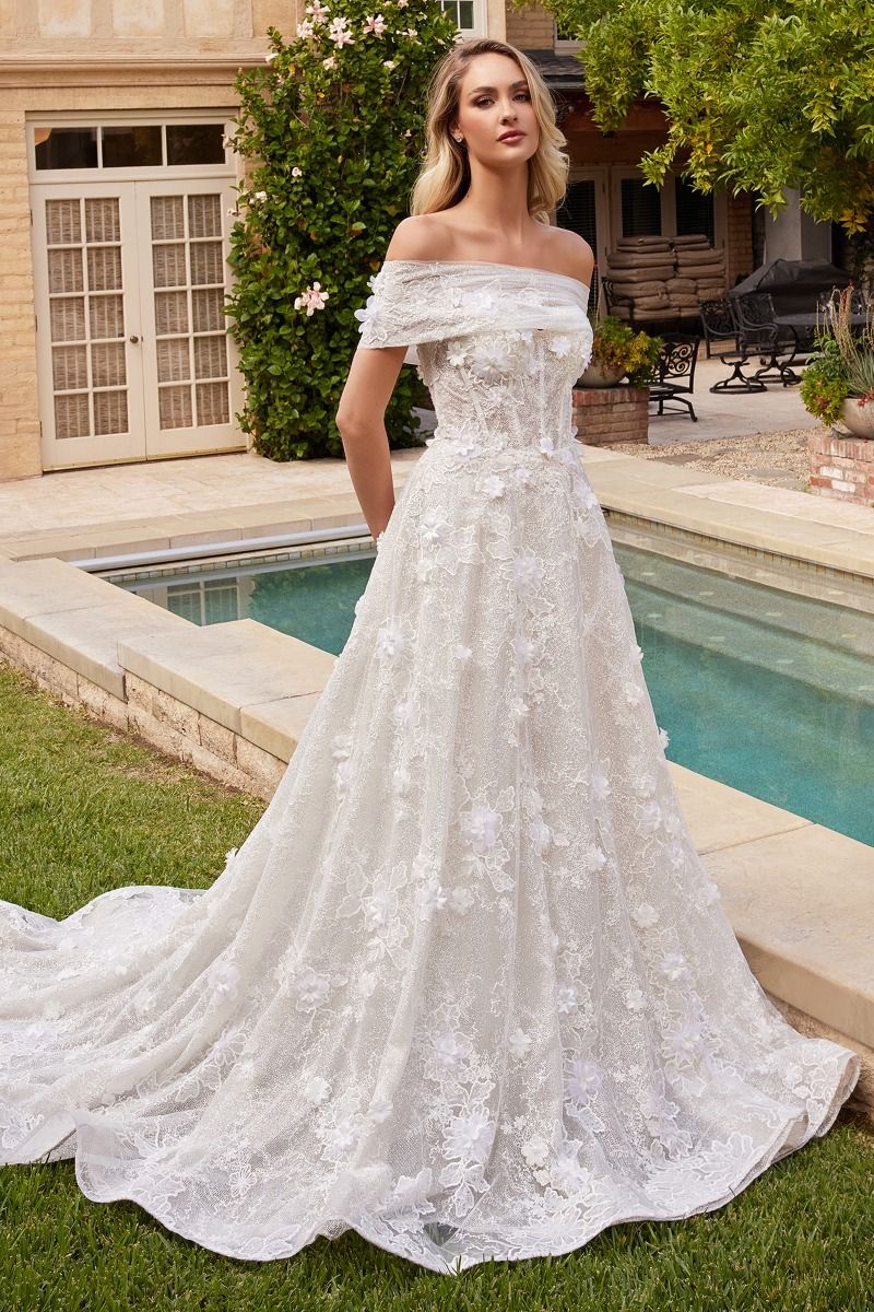 STRAPLESS WEDDING BALL GOWN CDCD860W