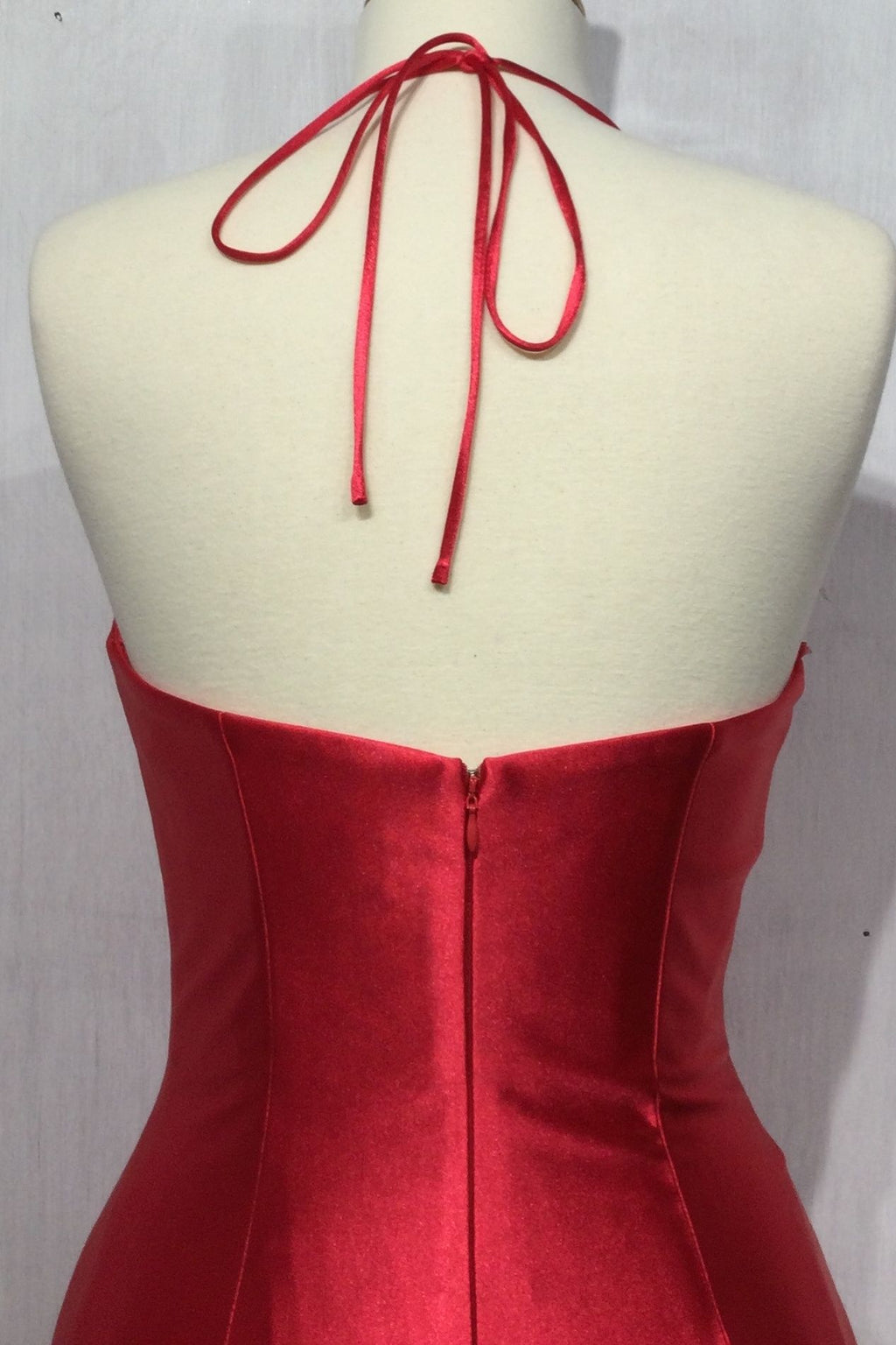 SATIN CORSET FITTED GOWN CDCH112