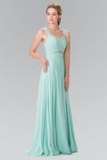 Pleated Bodice Bridesmaids Long Prom Dress GLGL2366