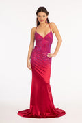 Sweetheart Beads Embellished Satin Mermaid Long Prom Dress GLGL3045