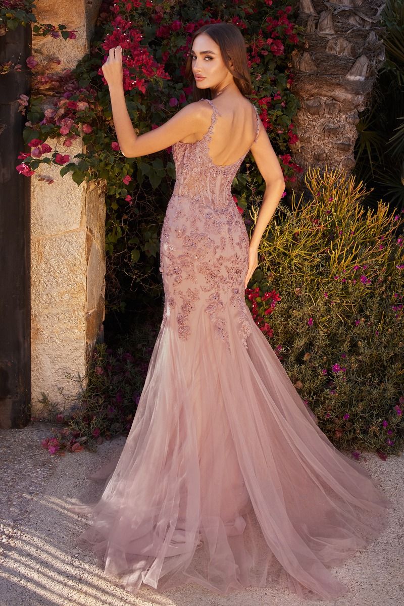 LACE & TULLE MERMAID GOWN CDA1231 - PrimePick