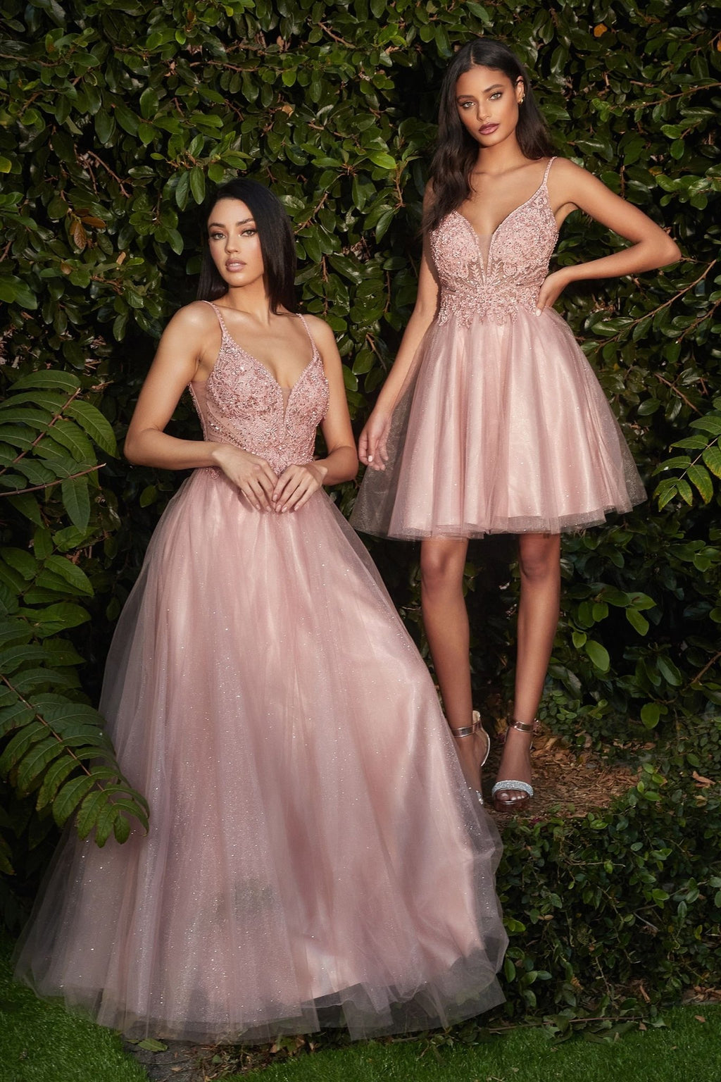 LAYERED TULLE A - LINE DRESS CDCD0195 - PrimePick