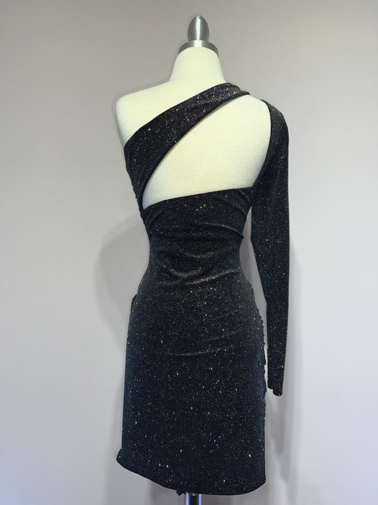 One shoulder fitted dress CDB2311 - PrimePick