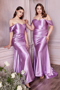 SATIN STRAPLESS FITTED GOWN CDCH163C - PrimePick